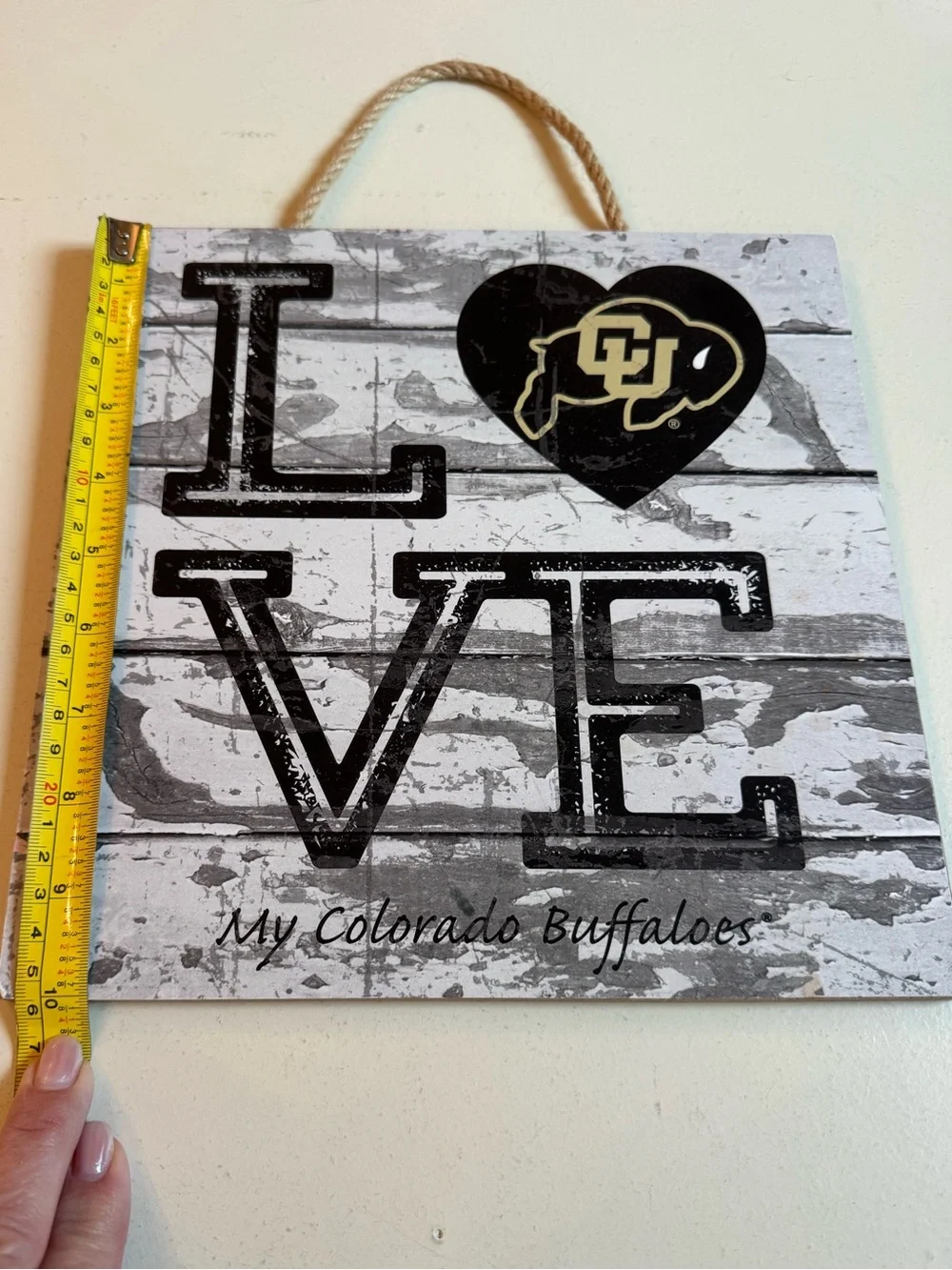 Colorado Buffaloes Rustic Wood Wall Sign | CU Buffs Fan Decor
